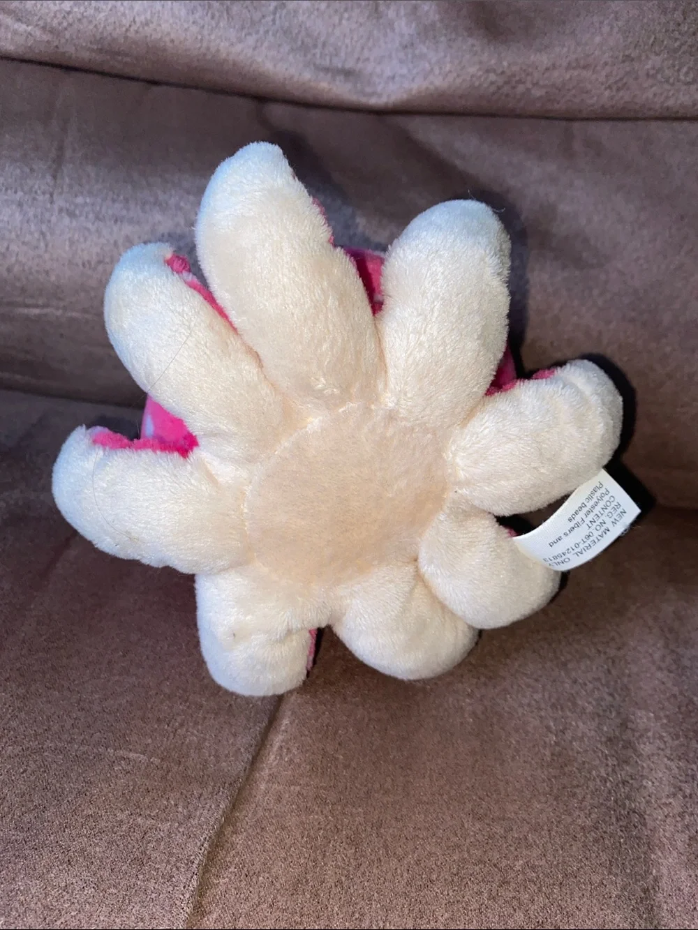 Ty Pink Octopus Plush Duo with Blue & Cream Accents